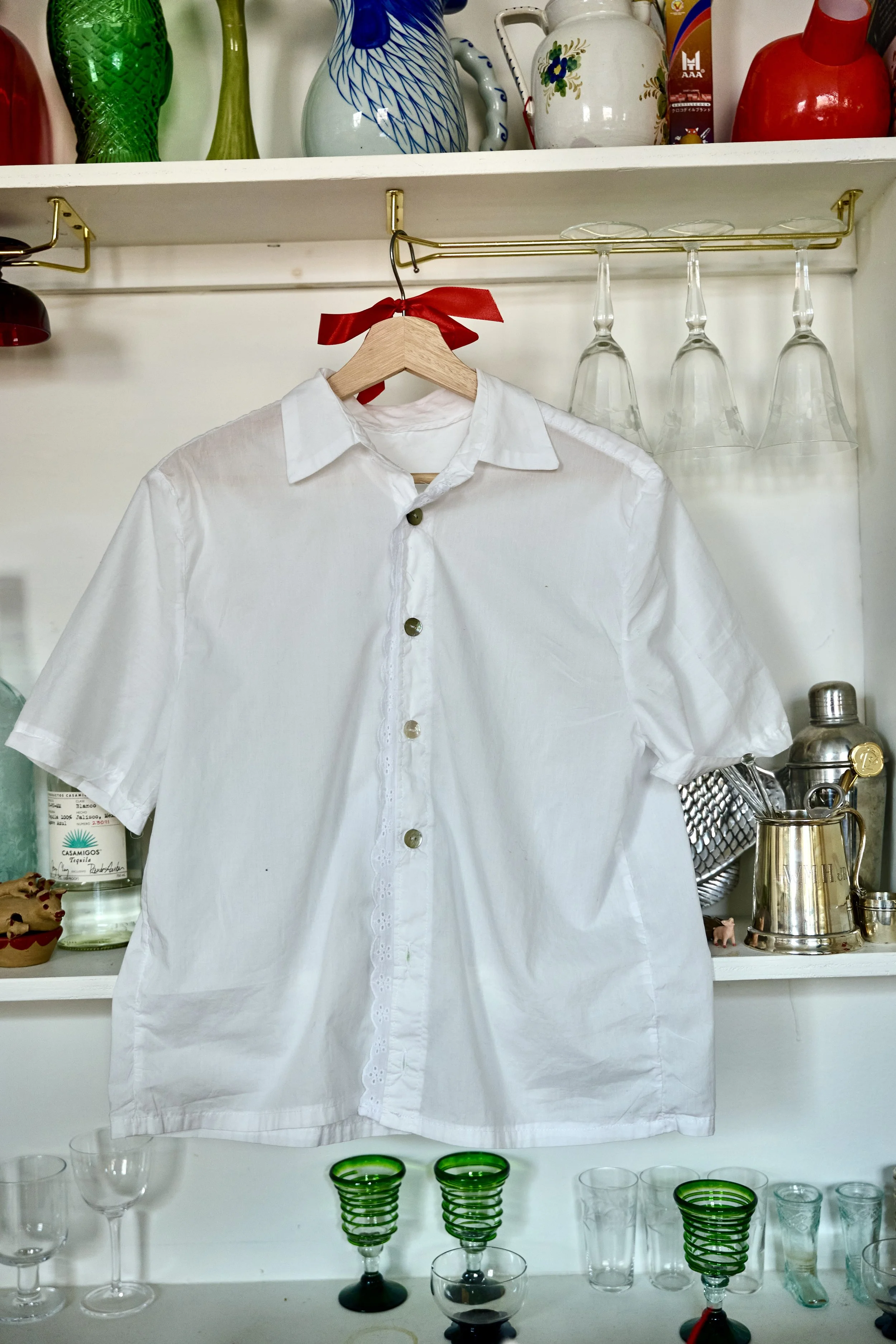 Lily Eyelet Button up