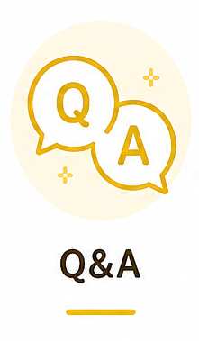 Q&Aのアイコンと文字