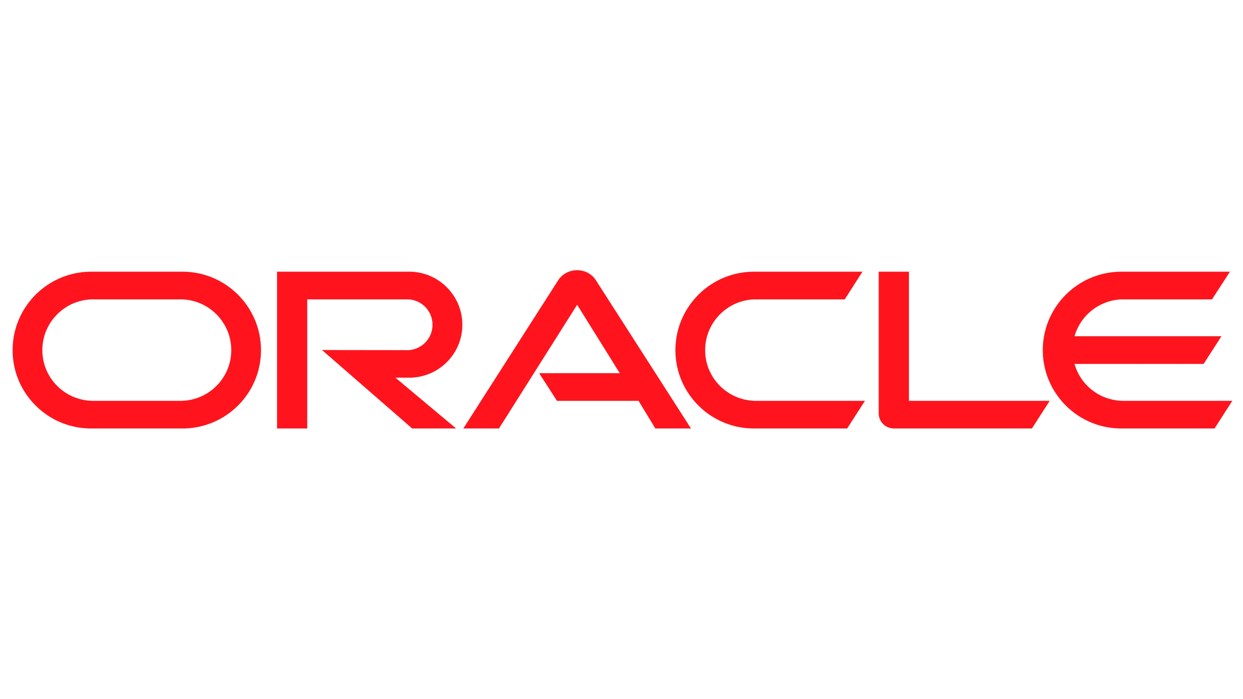 Oracle logo with the word 'ORACLE' in red, bold, uppercase letters.