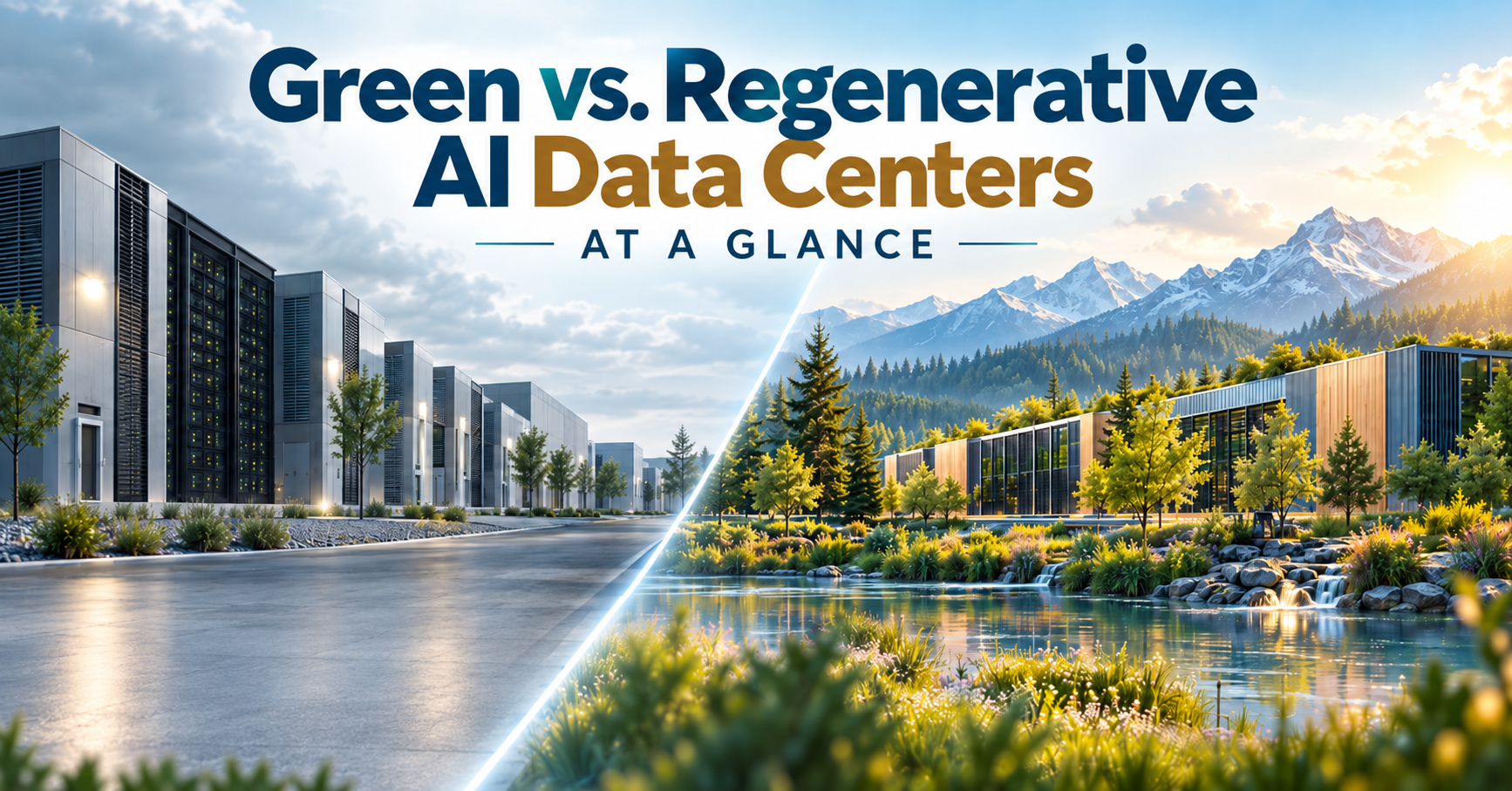 Difference between Green AI Data center and Regenerative AI Data Center
