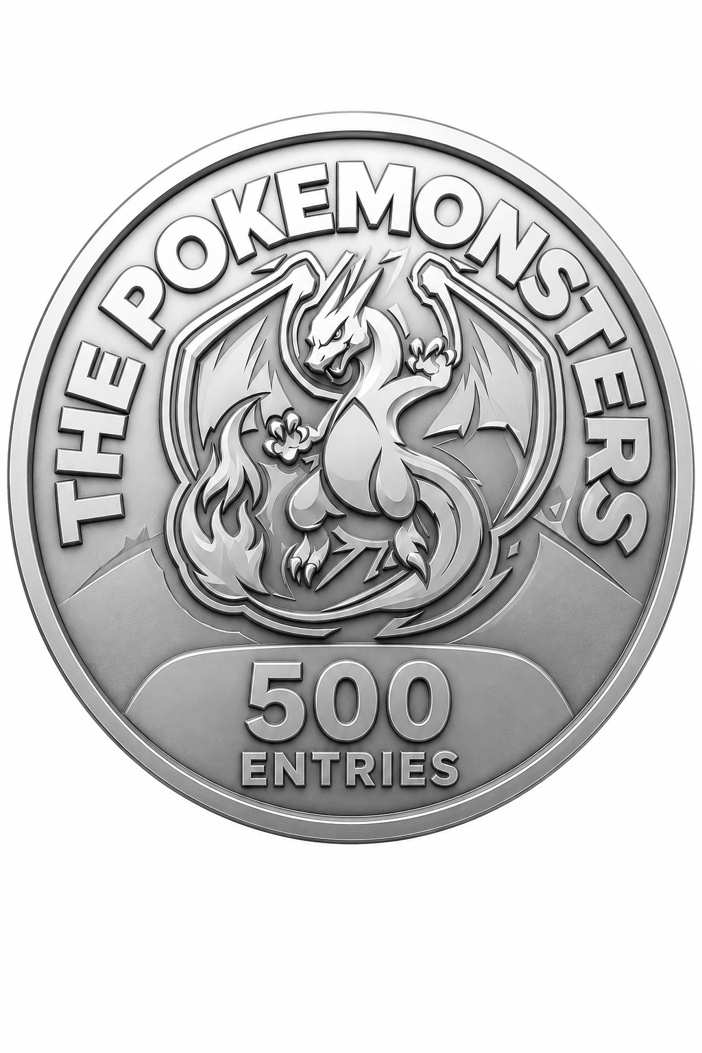 ThePokeMonsters Silver Entries Coin (500 Entries)