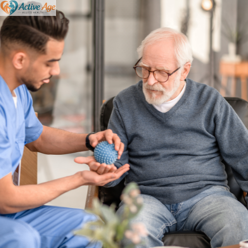 aged care residents undertaking a falls prevention physiotherapy program