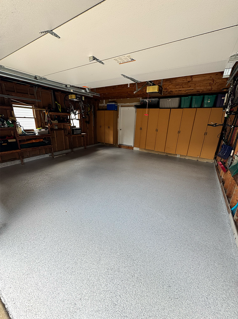 Epoxy Flake system in la fox illinois polyaspartic epoxy metallic epoxy floor epoxy in chicago polyaspartic in chicago
