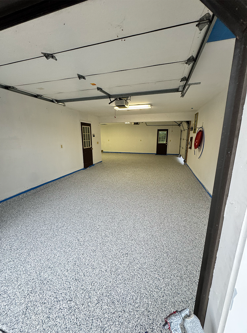  Epoxy Flake system in la fox illinois polyaspartic epoxy metallic epoxy floor epoxy in chicago polyaspartic in chicago