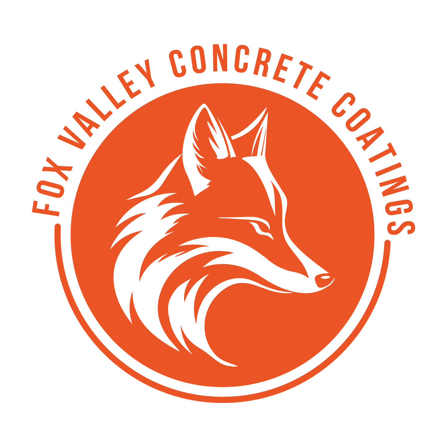 Fox Valley Concrete Coatings logo from la fox illinois. Fox valley epoxy, Chicago epoxy, Fox valley polyaspartic, Chicago polyaspartic