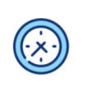 On-time delivery scheduling and automated logistics dispatch window intervals icon for HiCOOL B2B commercial transport clients in Tarlac.