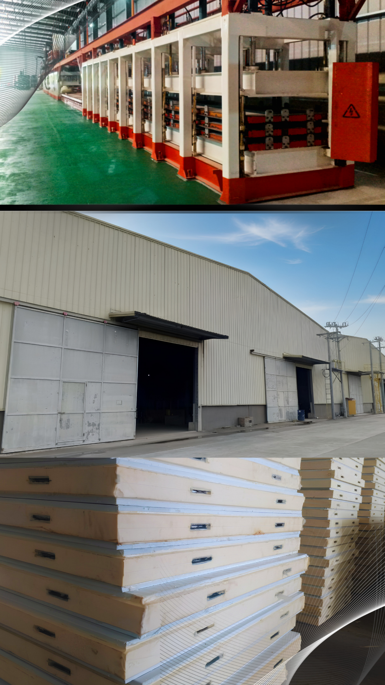 HiCOOL continuous automated production line and manufacturing facility for fire-retardant insulated building materials in Concepcion Tarlac.