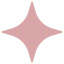 Pink star-shaped object.
