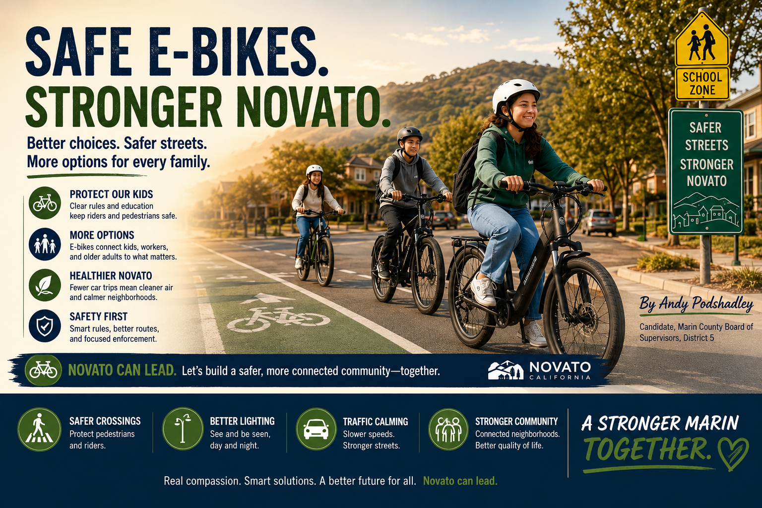 E‑Bikes in Novato: Safer Streets, Cleaner Air, Better Options for Everyone