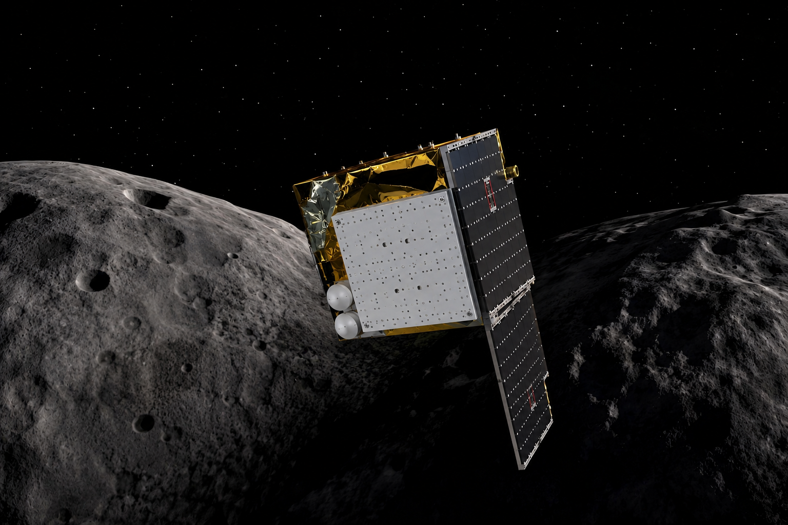 小惑星付近にある宇宙探査衛星