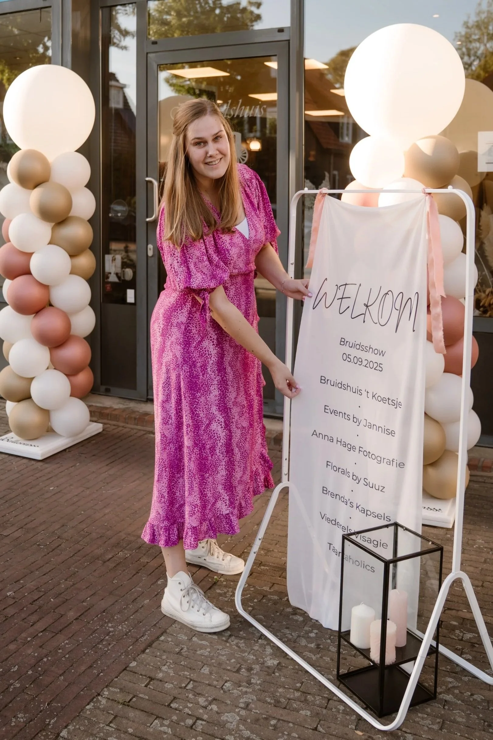 Events by jannise decoratie doek welkom