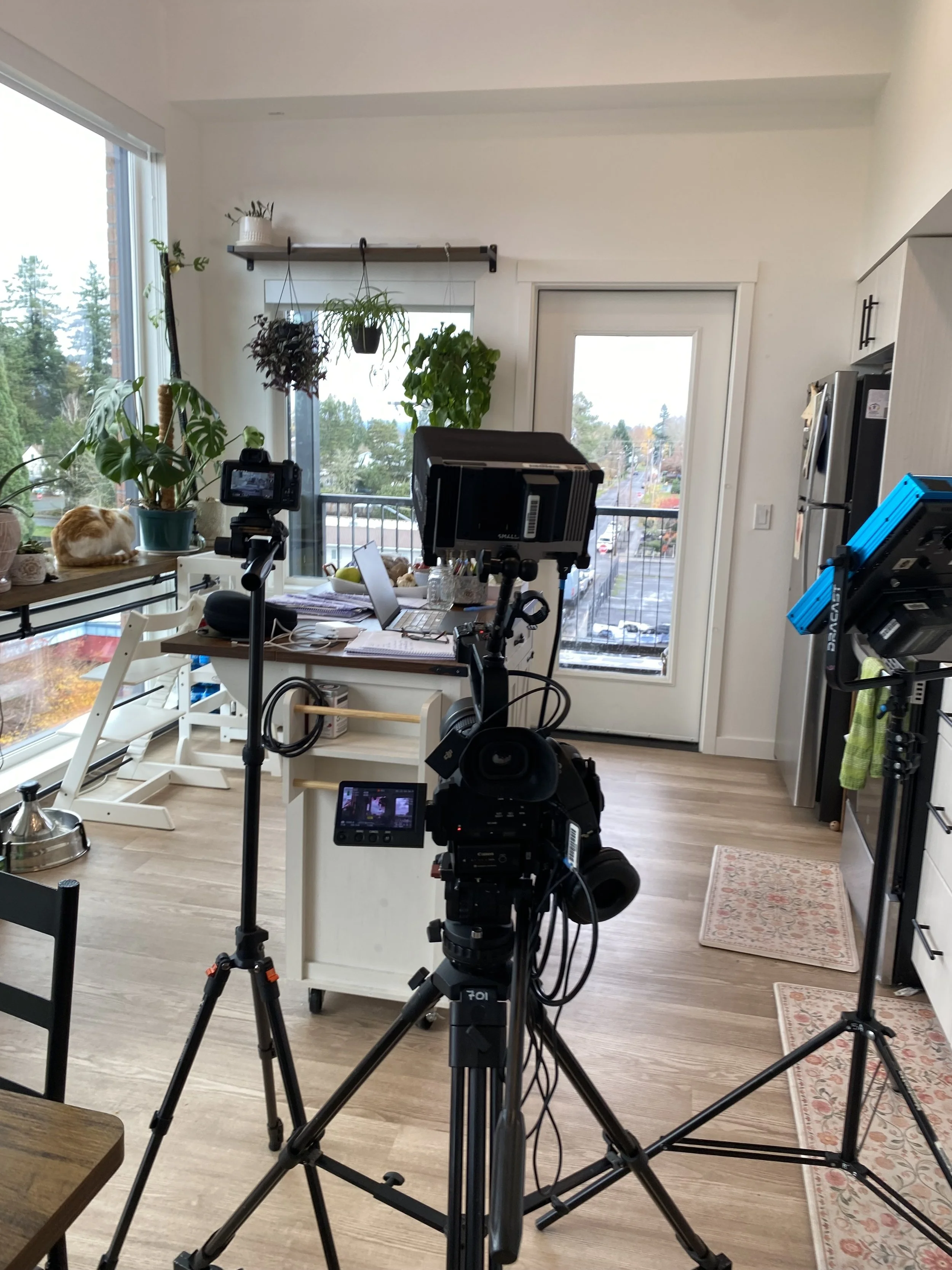 BTS on The List - "My first attempt at location lighting, and a little glimpse of my favorite apartment."