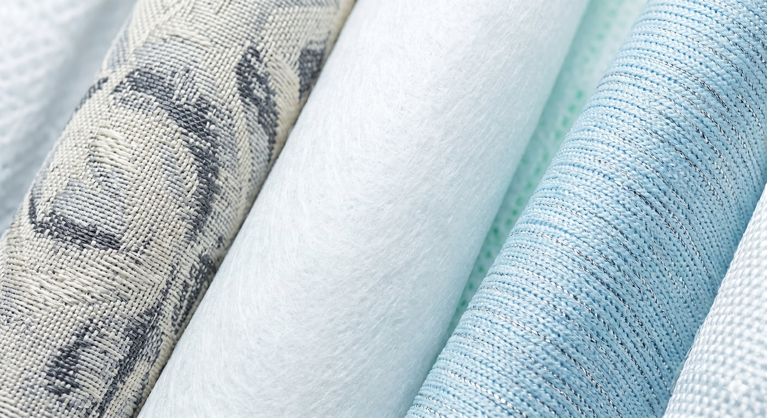 Selection of engineered, technical fabrics.