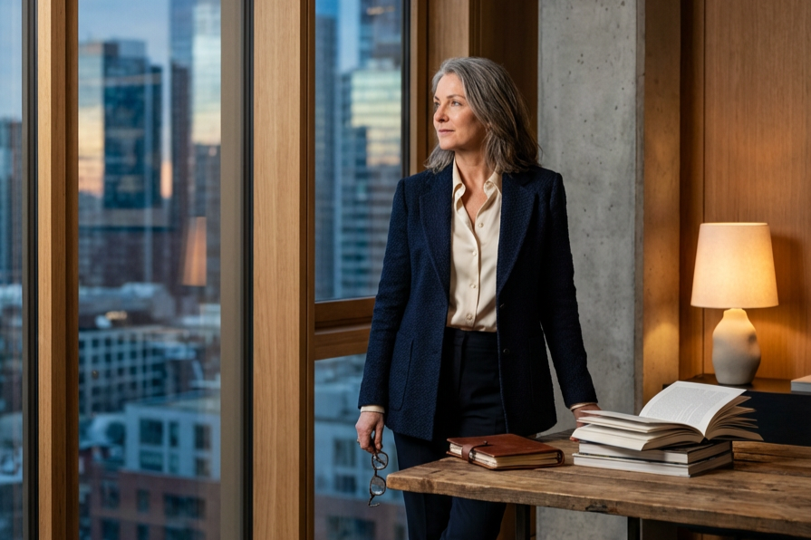 Image of a woman in an office