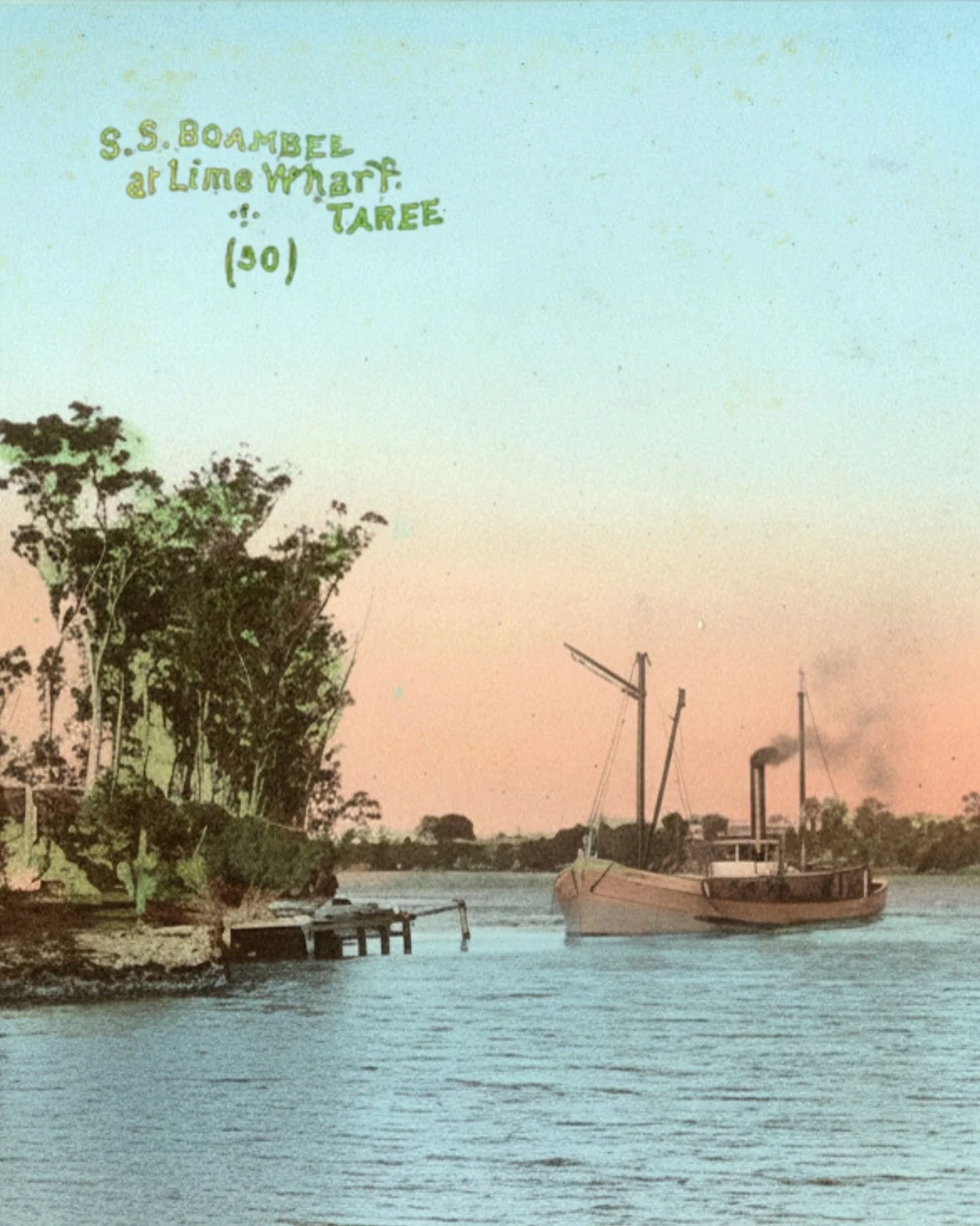 The name &lsquo;Boambee&rsquo; has a story of its own.

The SS Boambee was a 200-ton wooden coastal steamship built in Sydney in 1908, primarily serving the New South Wales coast for the Port Stephens Steamship Company and the Hunter River Company.

