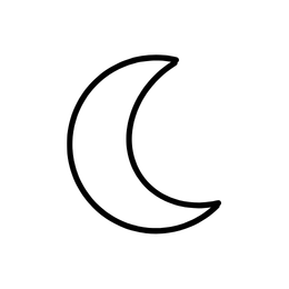A black icon of a telescope inside a white circular background.