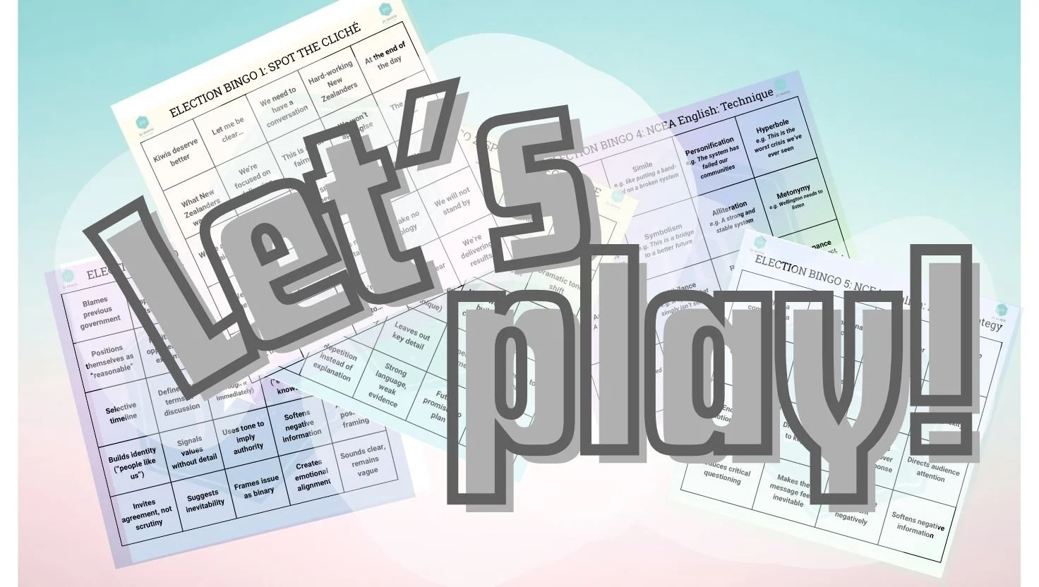 Election Bingo: Spotting Political Language, One Square at a Time