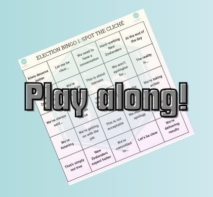 invitation to download free election bingo cards