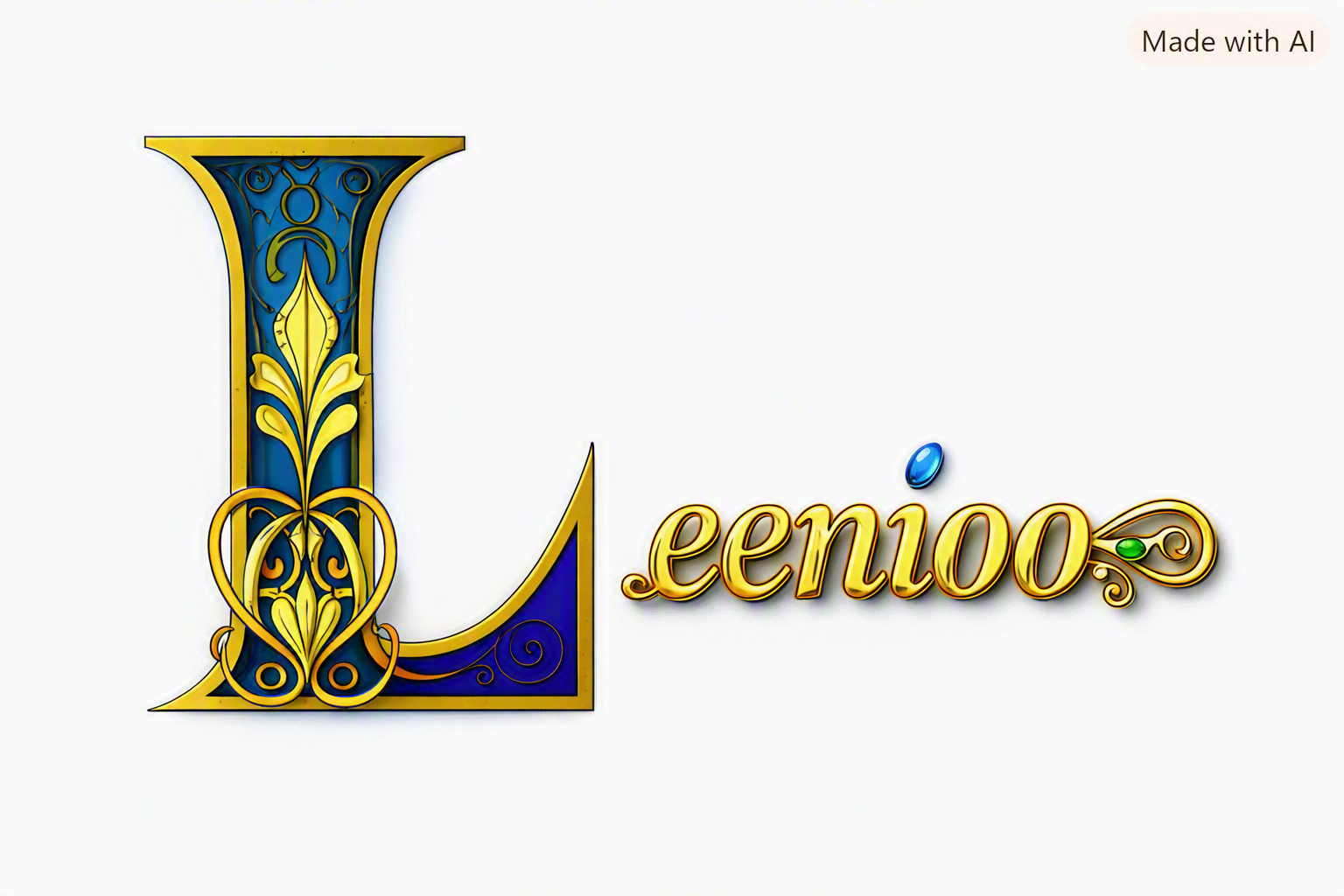 A decorative pattern representing a student's name
