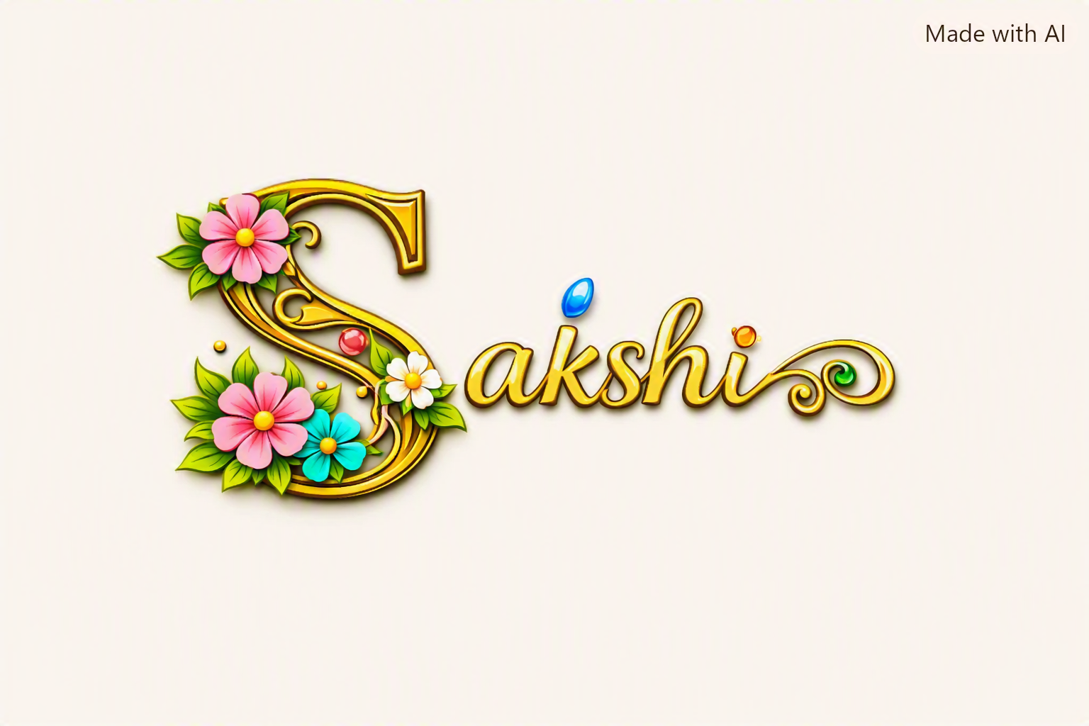 A decorative pattern representing a student's name on a light background.