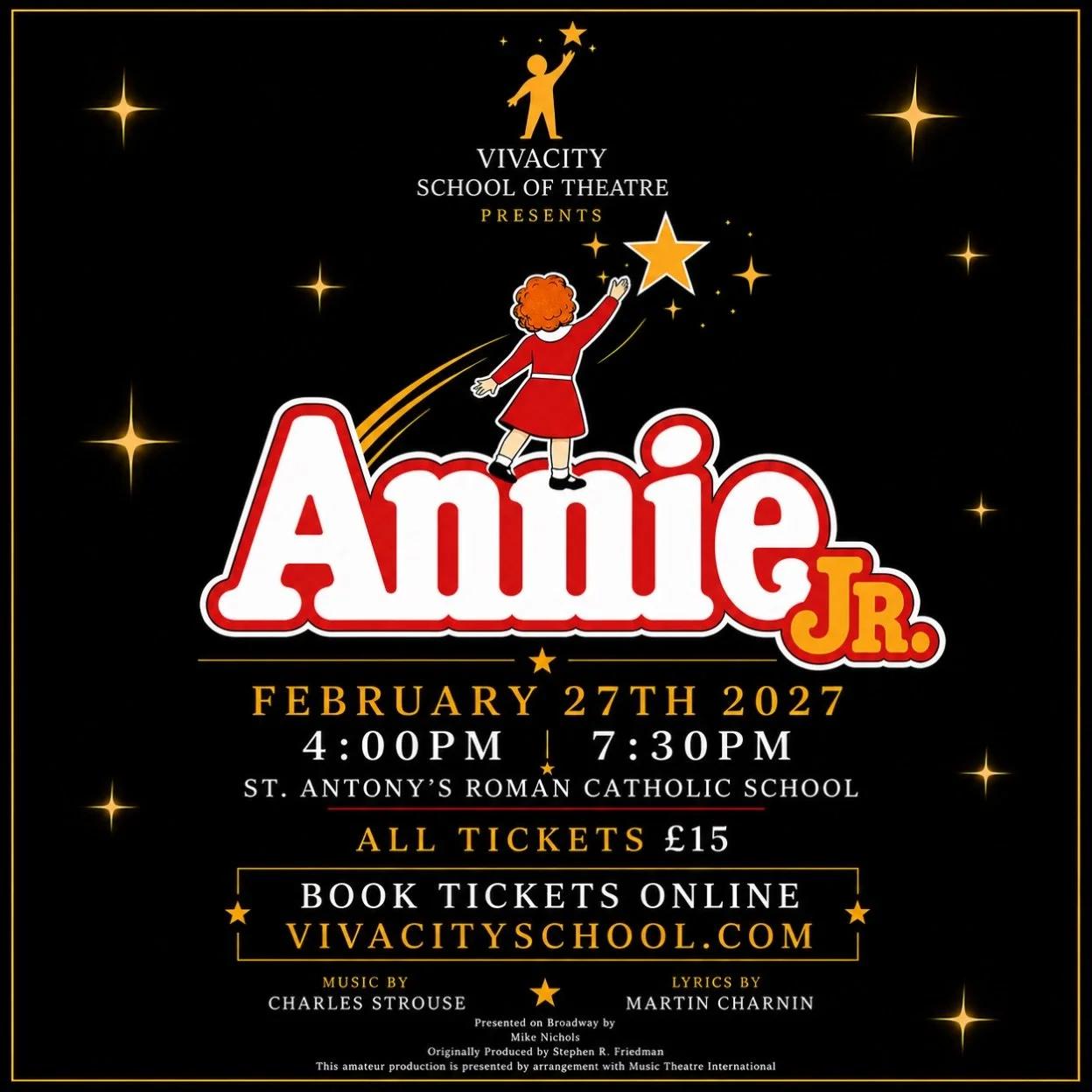🎭✨ ANNIE JR. IS COMING TO MANCHESTER! ✨🎭

Looking for something exciting to put under the tree this Christmas? 🎄🎁

Give the gift of live theatre and join us for our production of Annie JR. ❤️

Whether you&rsquo;re a musical theatre lover, plannin