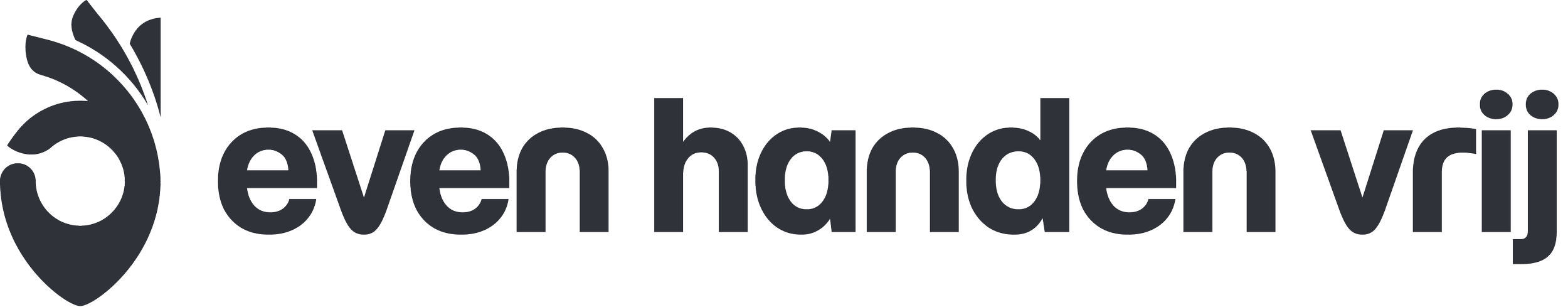 Logo van evenementenorganisatiebedrijf 'evenharen' met een zwart en grijs ontwerp, een stylized hart en de tekst 'evenharen'.