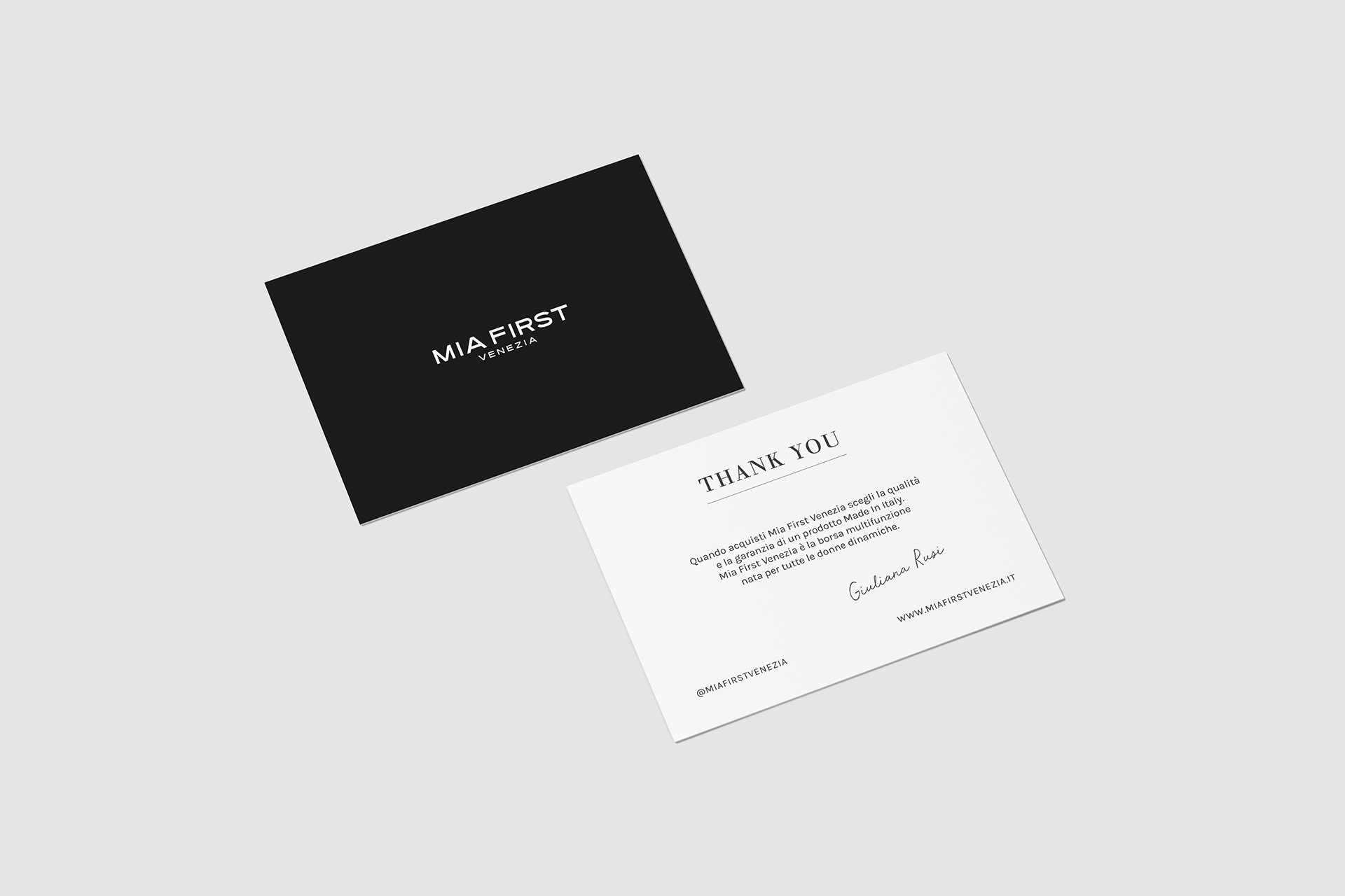 Mia First Venezia - Thank You card