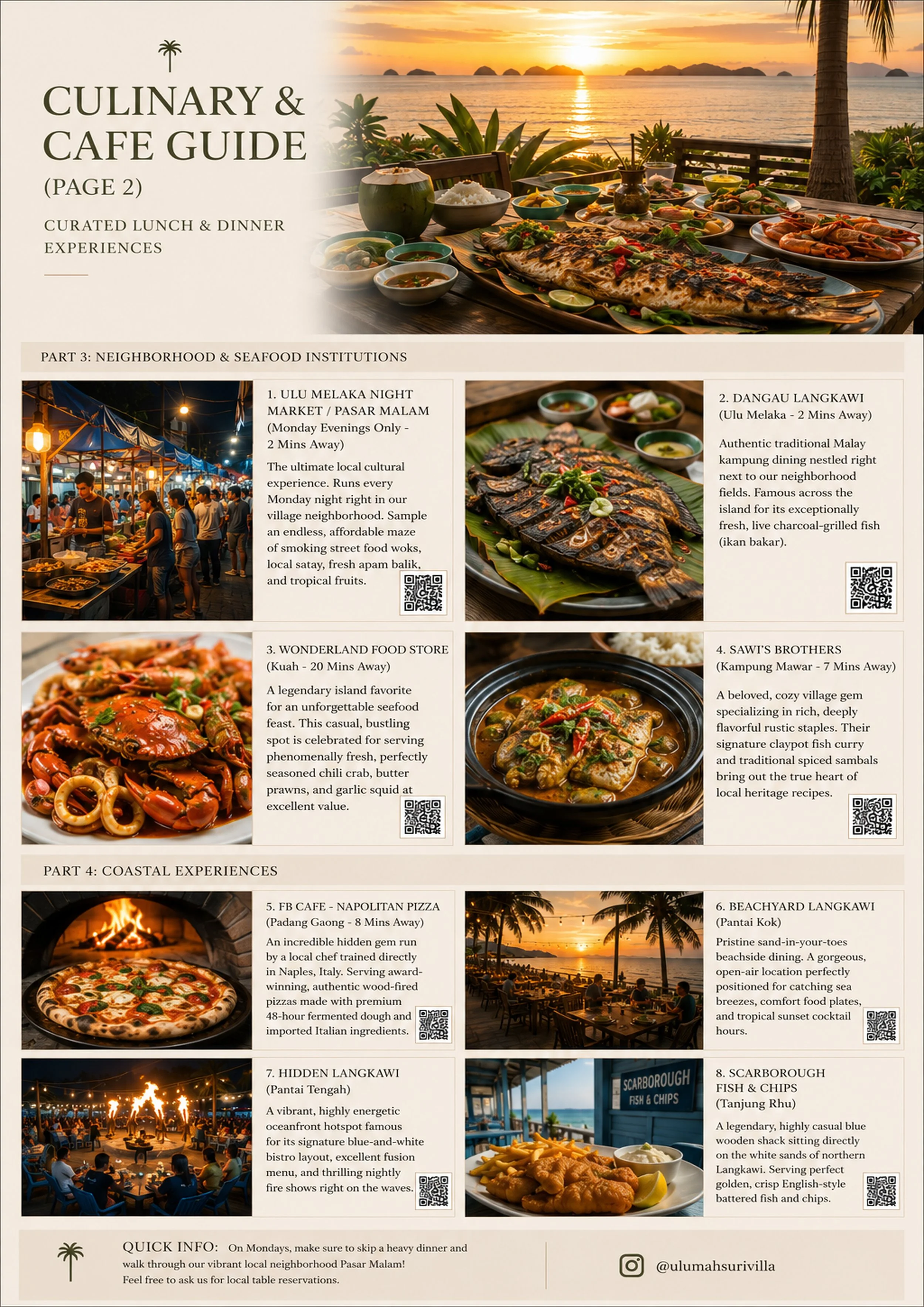 Langkawi culinary and cafe guide page 2 — more restaurants and local favourites