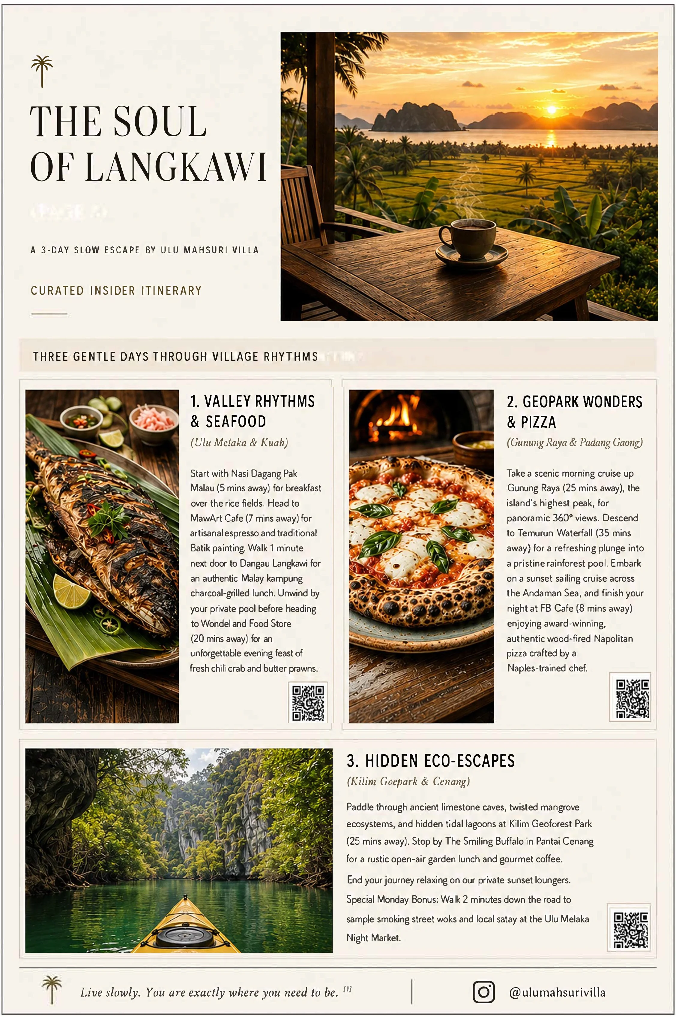 ULU Mahsuri Villa curated guide to the soul of Langkawi — food culture and hidden escapes