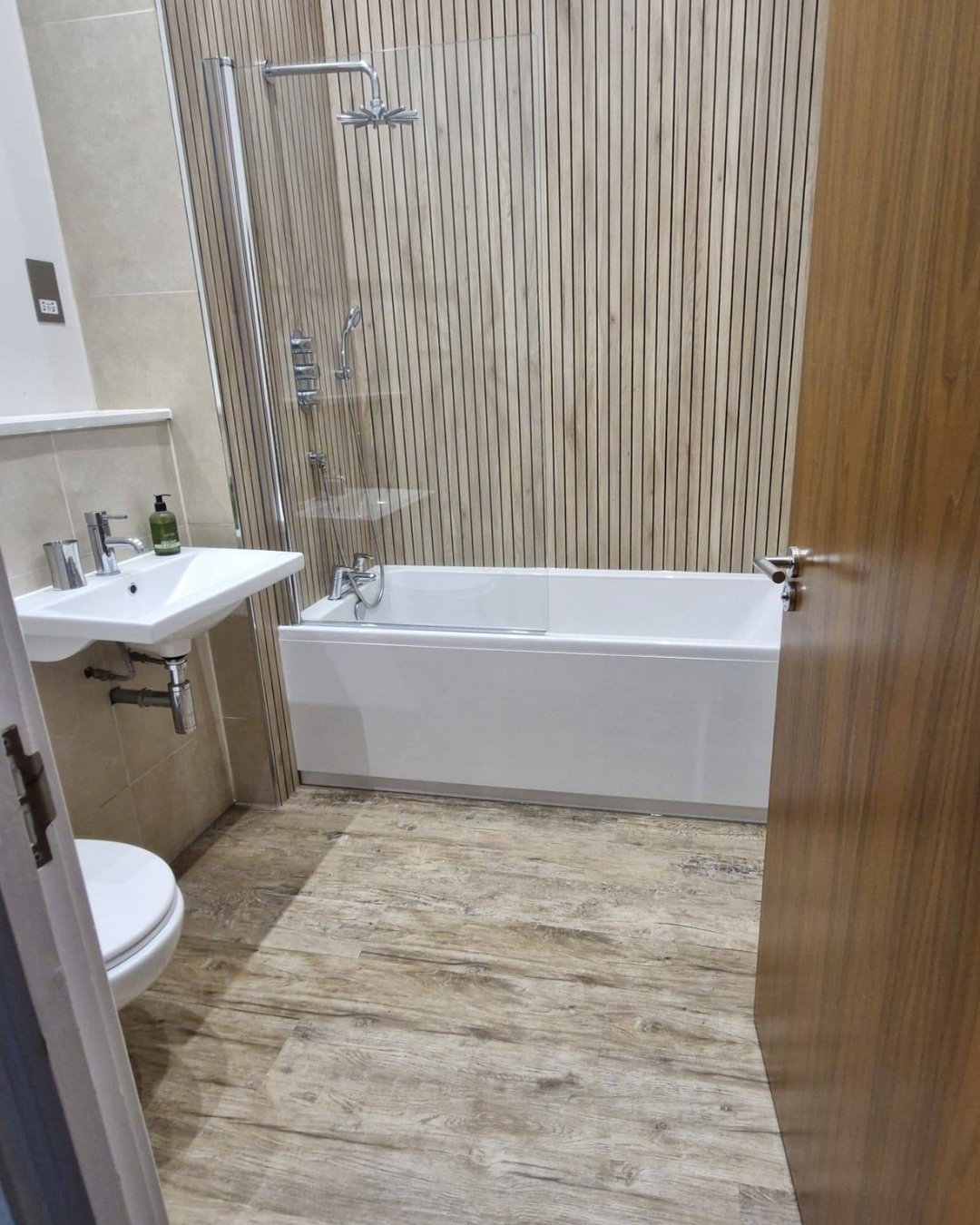 wooden bathroom style