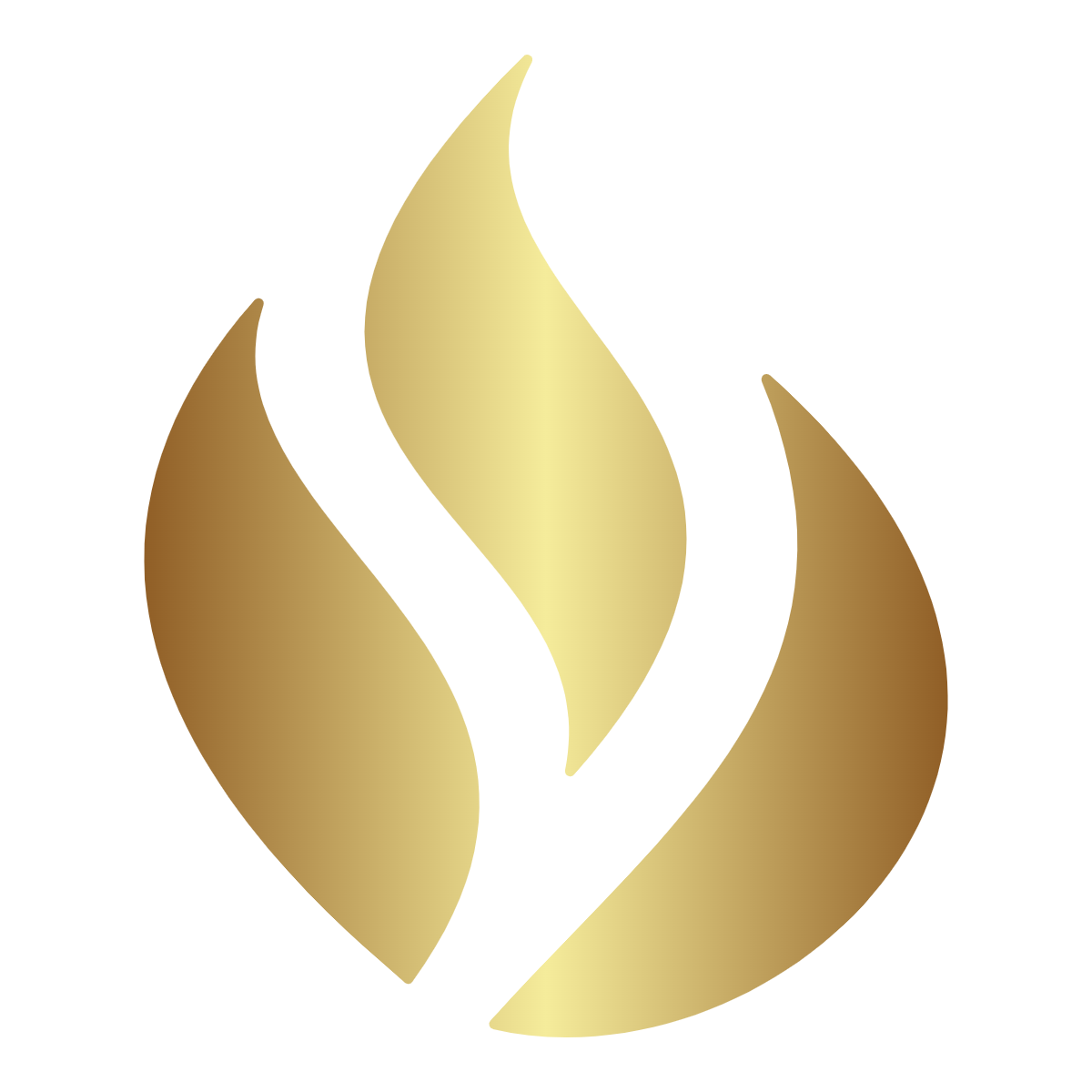 A 3D gold-colored Bitcoin logo with a stylized 'B' and two vertical lines through it, set against a black background.