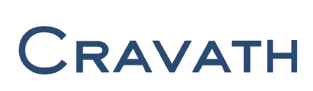 Cravath logo with blue text on a white background