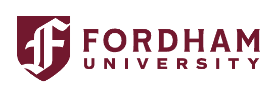 Fordham University logo with shield and text.