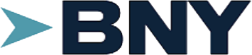 BNY Mellon logo with arrow symbol