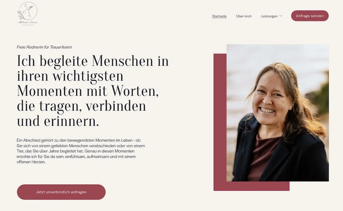 Website nach dem Redesign
