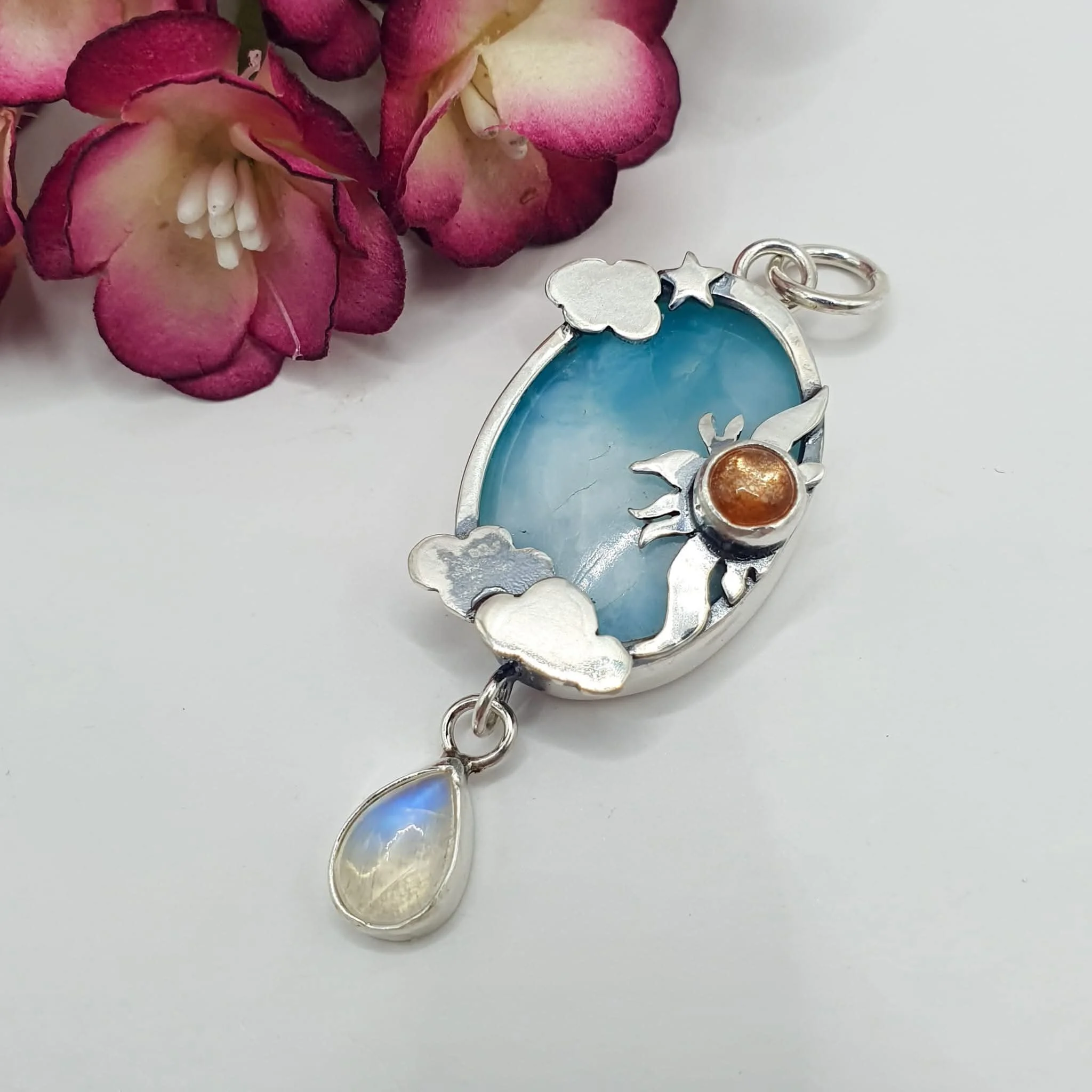 Larimar & sunstone