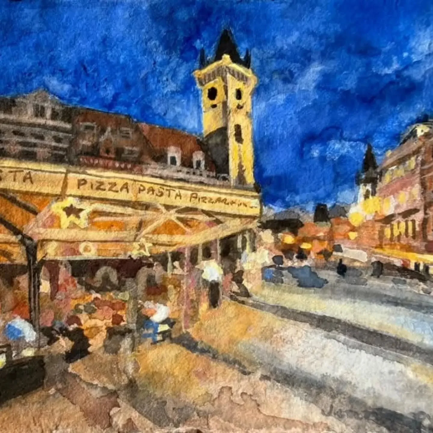 ✨ Starry Night in Prague ✨ by Jenny Pymont Hon SWAc

One of the pieces of work on exhibit at  The South West Academy of Fine and Applied Arts Open Exhibition 2026 at Kennaway House, Sidmouth.

The exhibition brings together around 200 artworks across