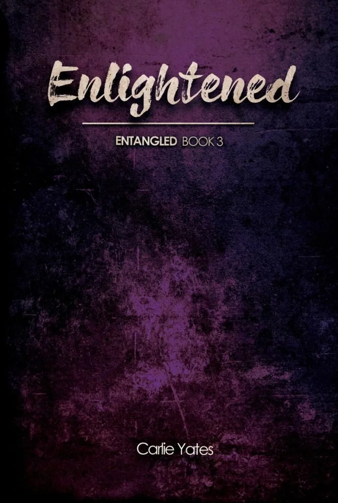 Purple book cover for Enlightened Entangled Book 3 by Carlie Yates