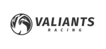 Valiant LASER logo with stylized lion head icon and text