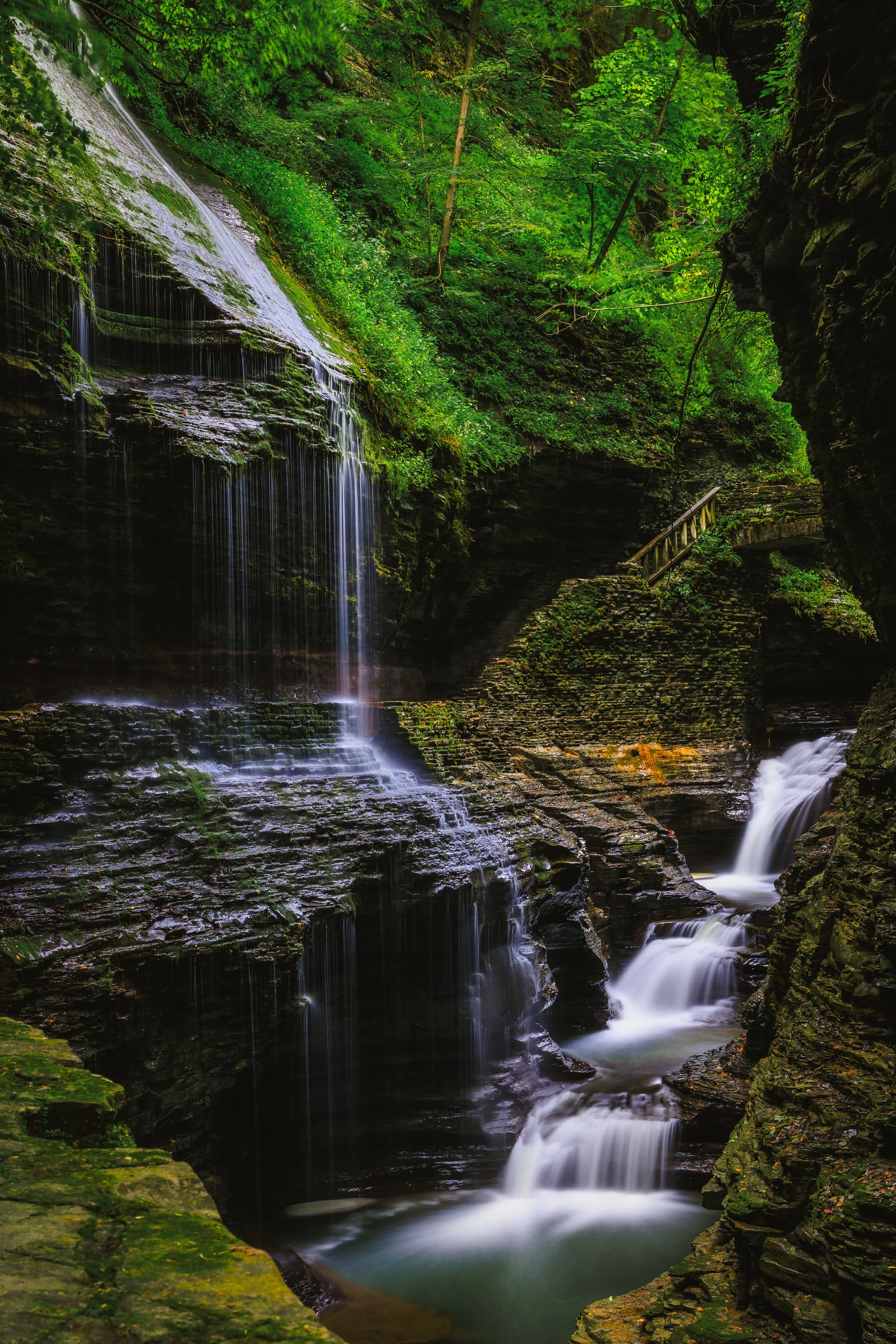 Watkins Glen Gorge, Rainbow Falls