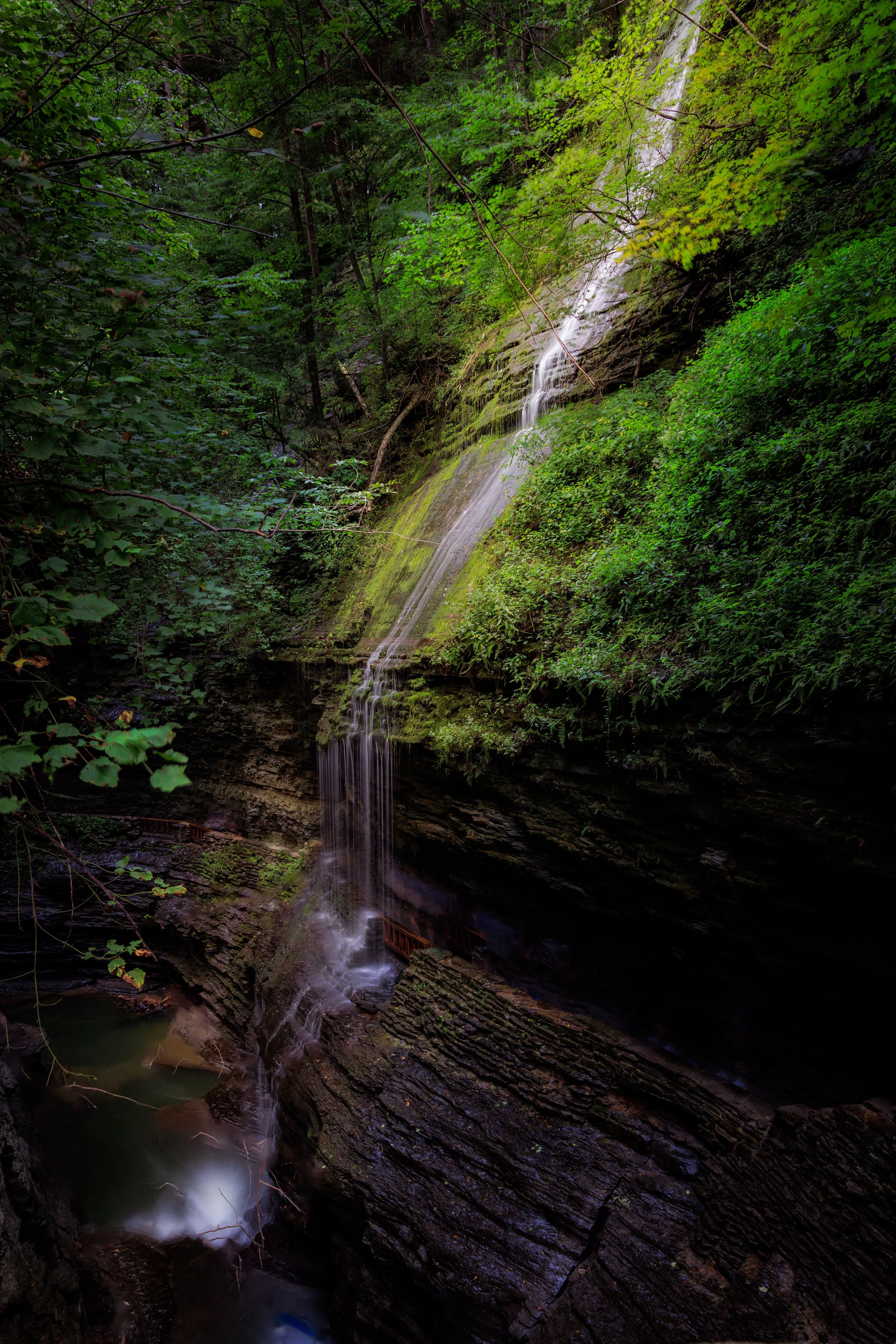 Watkins Glen Gorge, Rainbow Falls(Top)