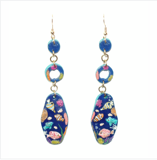 Little Fishies Dangling Earrings