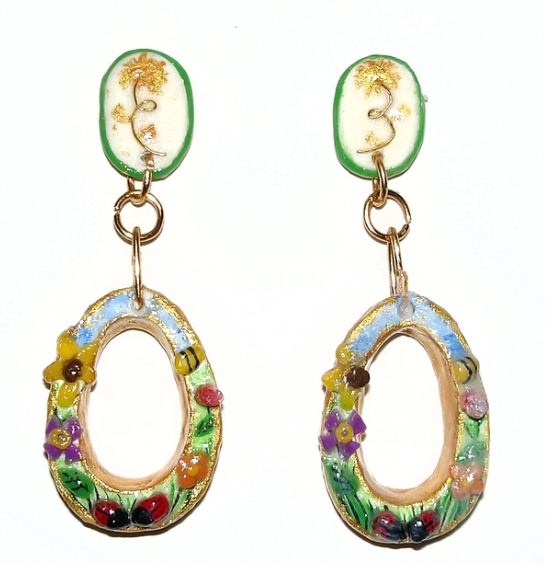 Golden Botanical Earrings