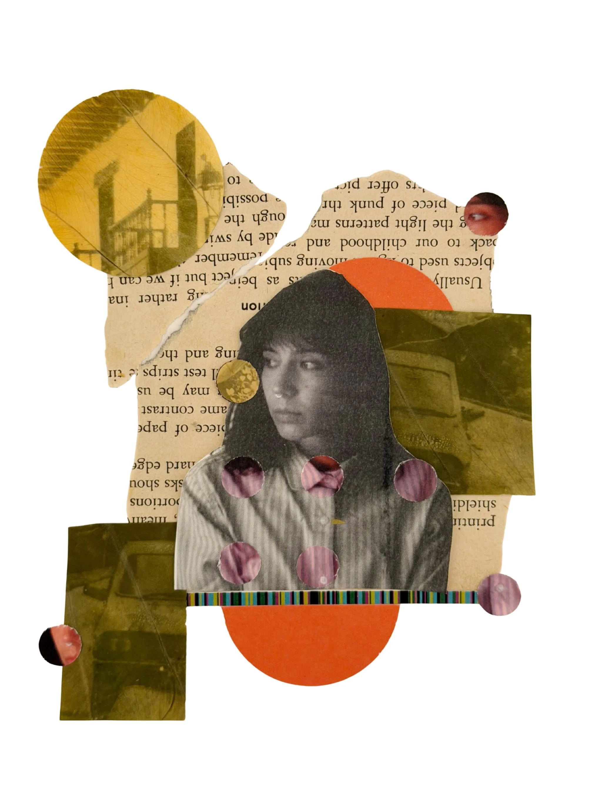 Collaged a self-portrait using some of my old chlorophyll prints!💚 I feel like I just unlocked a whole new world, and I can&rsquo;t wait to experiment more.