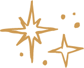 Stylized stars and sparkles