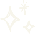 Light-colored star and sparkle shapes on a white background