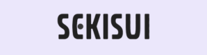 Text that reads 'SEKISUI' on a light purple background