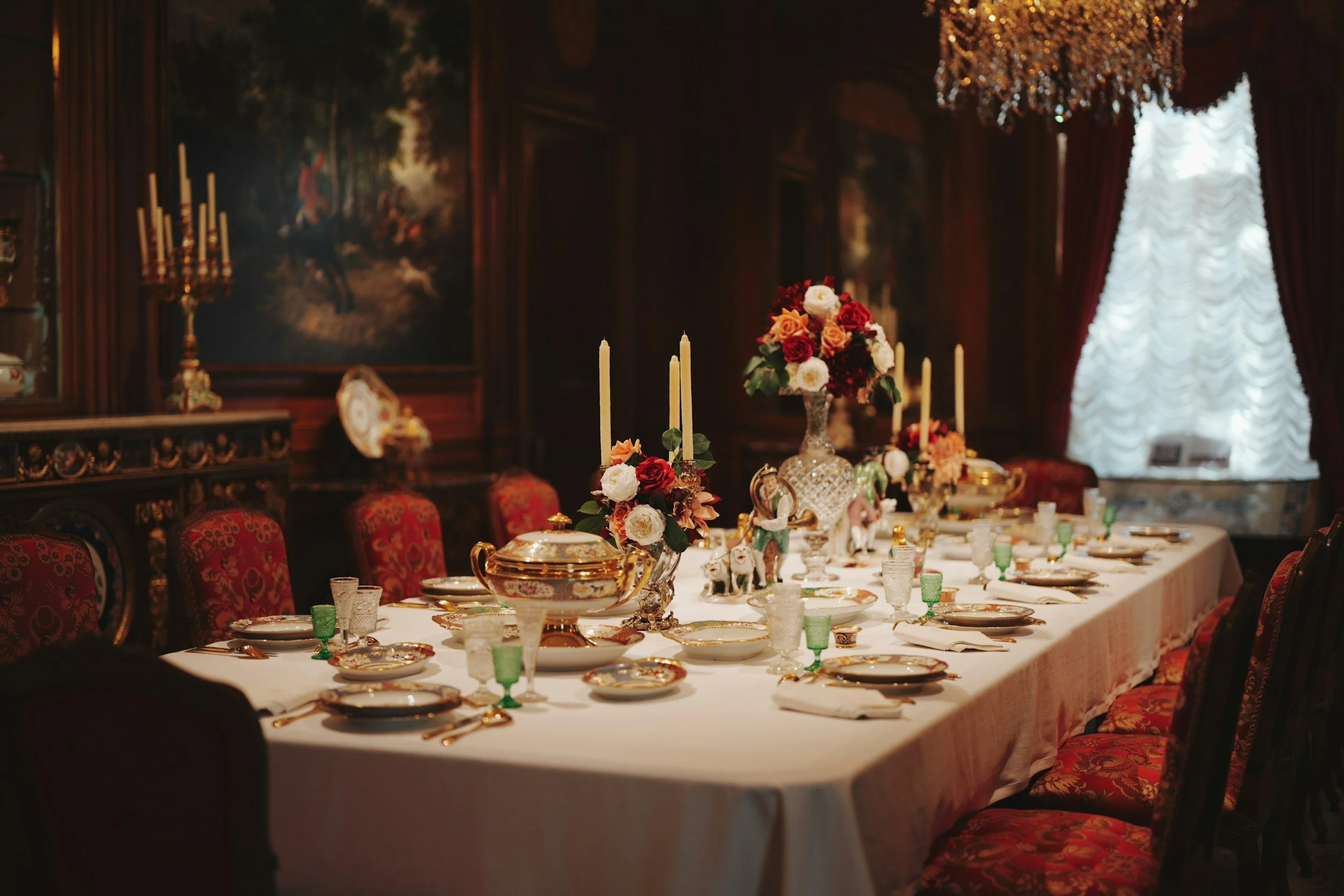 Phoenix themed dinner party with gourmet menu