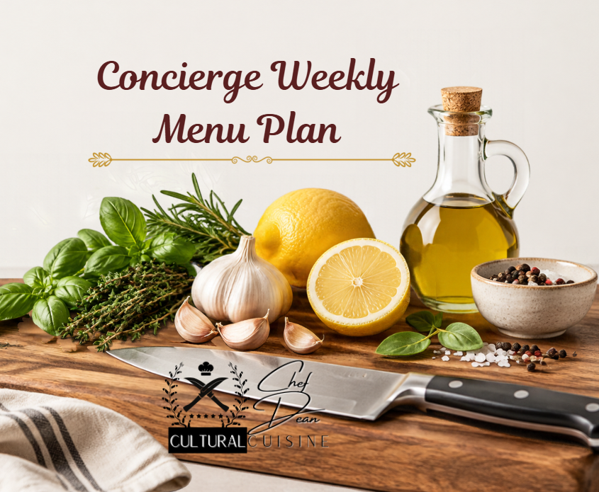 Concierge Weekly Menu Plan — Founders