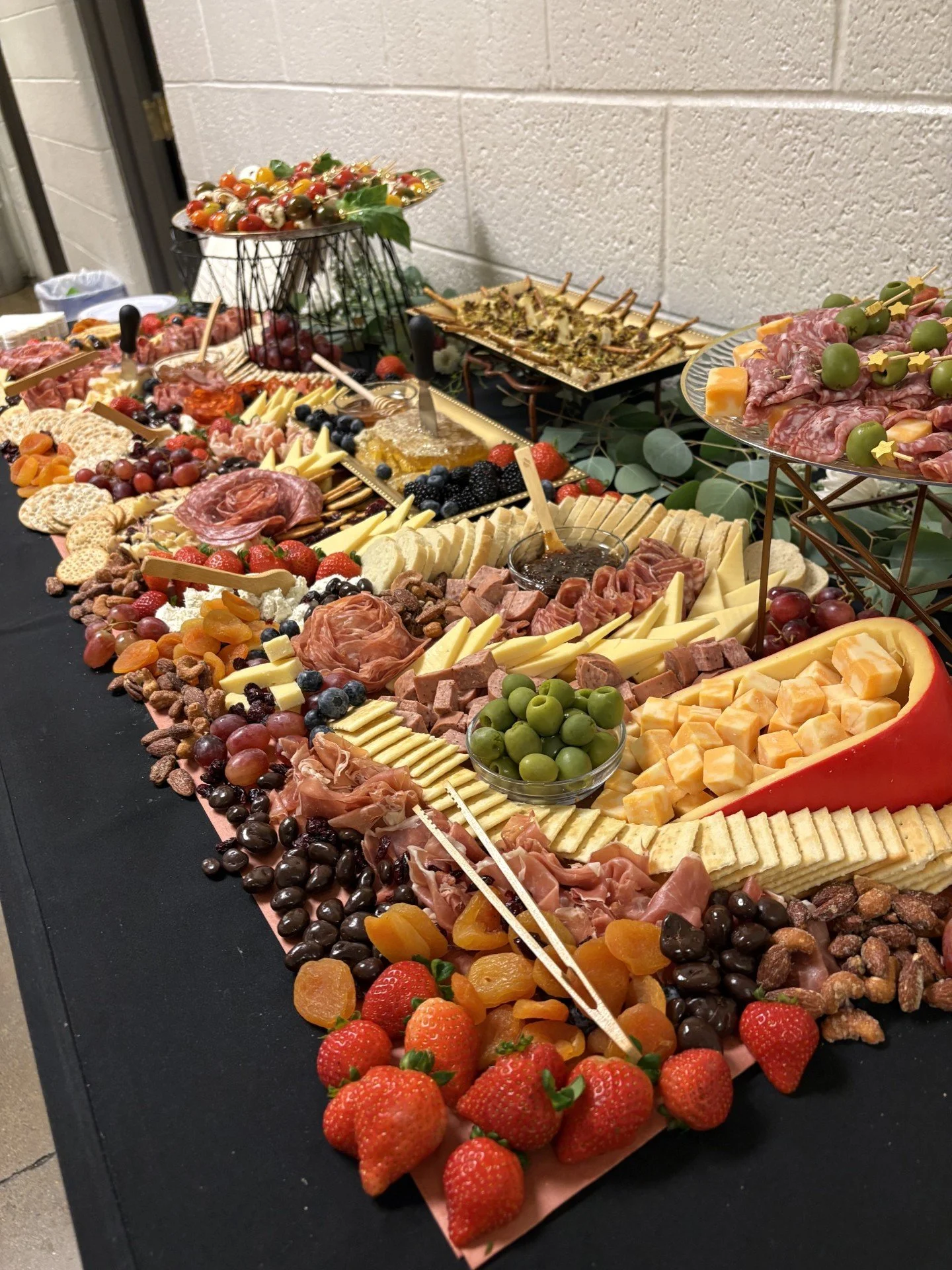 Artisan grazing table and luxury charcuterie catering spread created by a Scottsdale private chef for a local event.